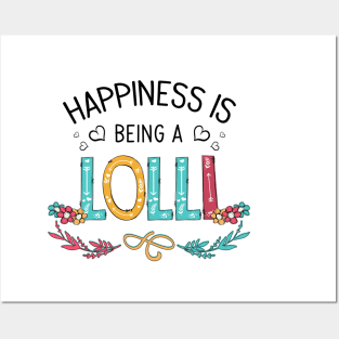 Happiness Is Being A Lolli Wildflowers Valentines Mothers Day Posters and Art